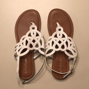 White sandals